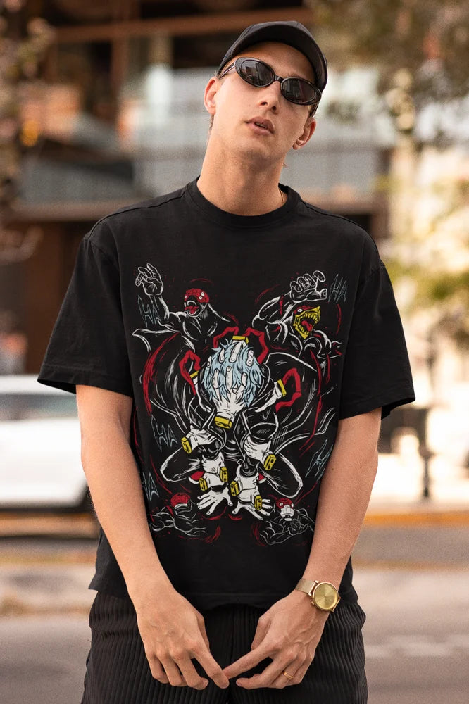 Tomura Shigaraki T-shirt Hero Graphic Custom Shirts Anime Gift Shirt